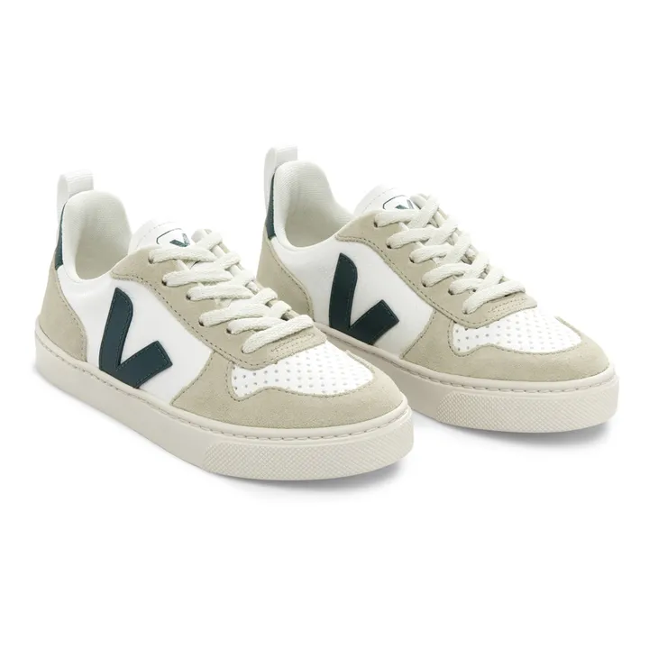 Sneakers V-10 Schnürsenkel Leder | Grün- Produktbild Nr. 1