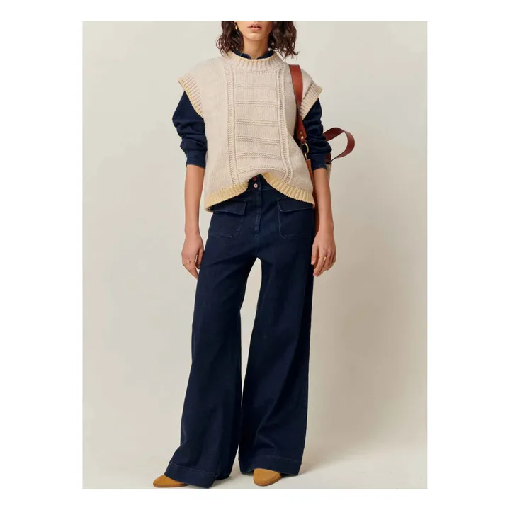 Pantalon Manhattan Denim | Bleu- Image produit n°0