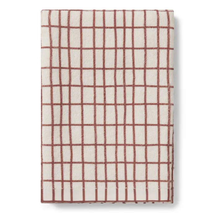 Serviette de bain Checks | Sienne- Image produit n°0
