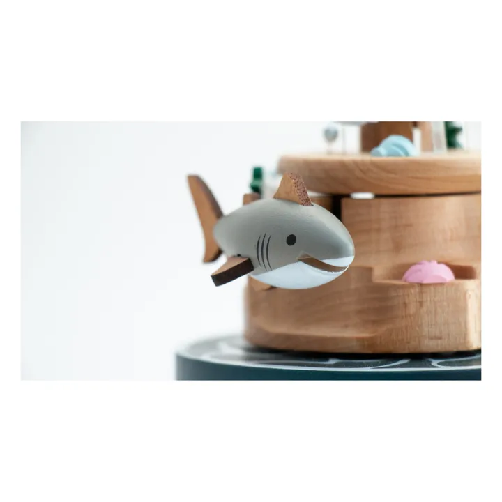 Boite à musique en bois Poissons - Image produit n°2