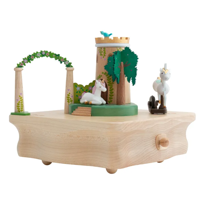 Unicornio caja de música de madera- Imagen del producto n°0