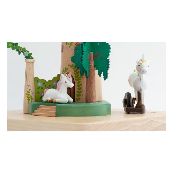 Unicornio caja de música de madera- Imagen del producto n°1