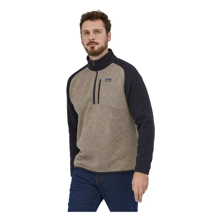 Polaire Zippée Better Sweater Fibres Recyclées | Beige chiné- Image produit n°1