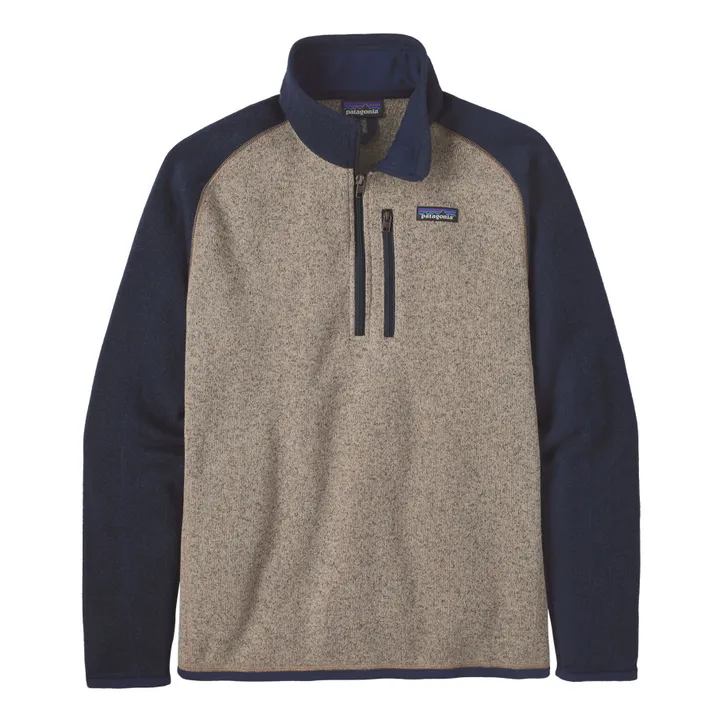 Polaire Zippée Better Sweater Fibres Recyclées | Beige chiné- Image produit n°0