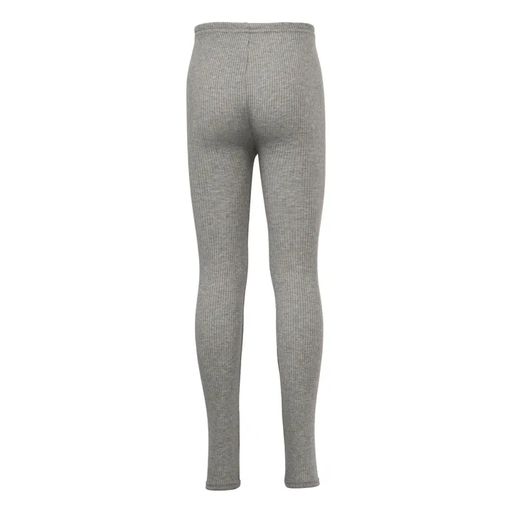 Legging Bieber Soie et Coton Bio | Gris- Image produit n°2