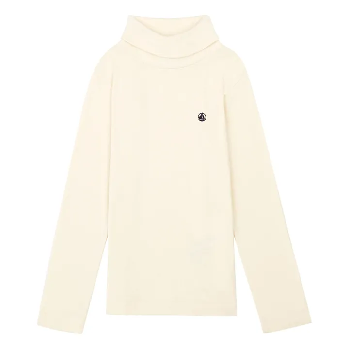 Sous-Pull Coton Bio | Ecru- Image produit n°0