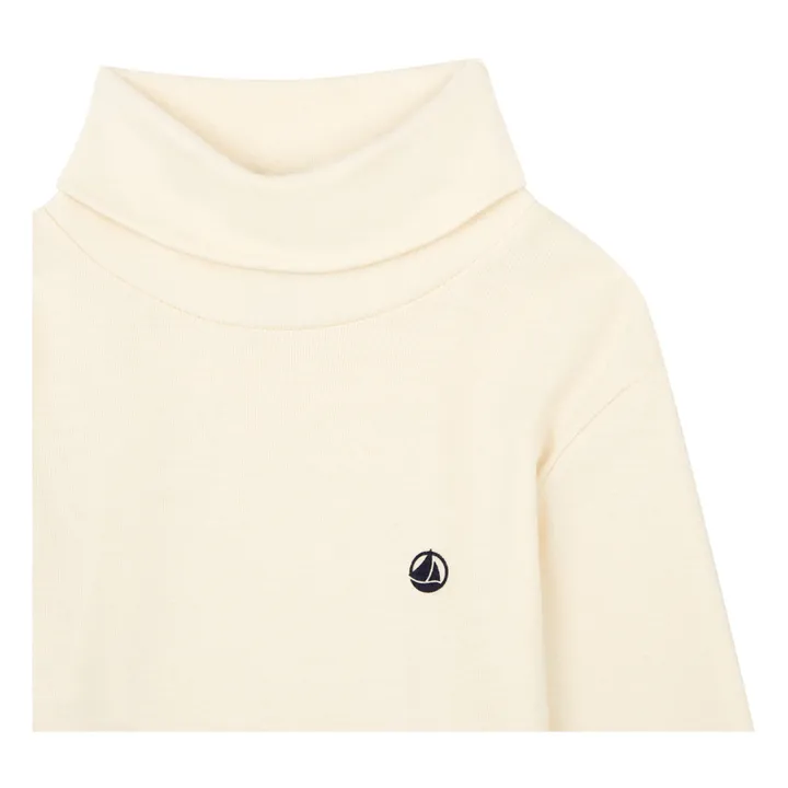 Sous-Pull Coton Bio | Ecru- Image produit n°1