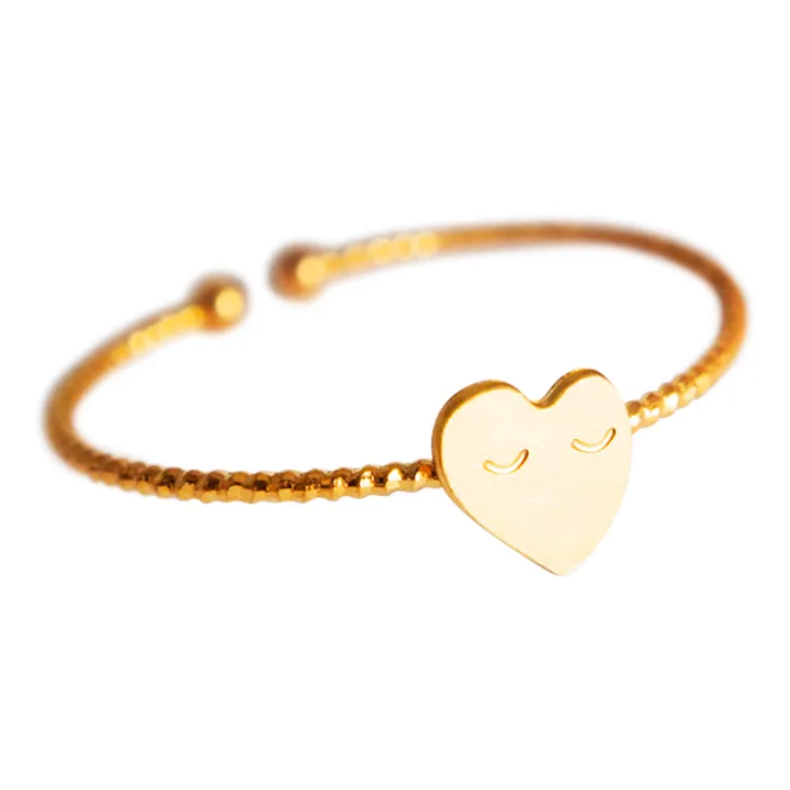 Bague Cœur | Doré- Image produit n°0
