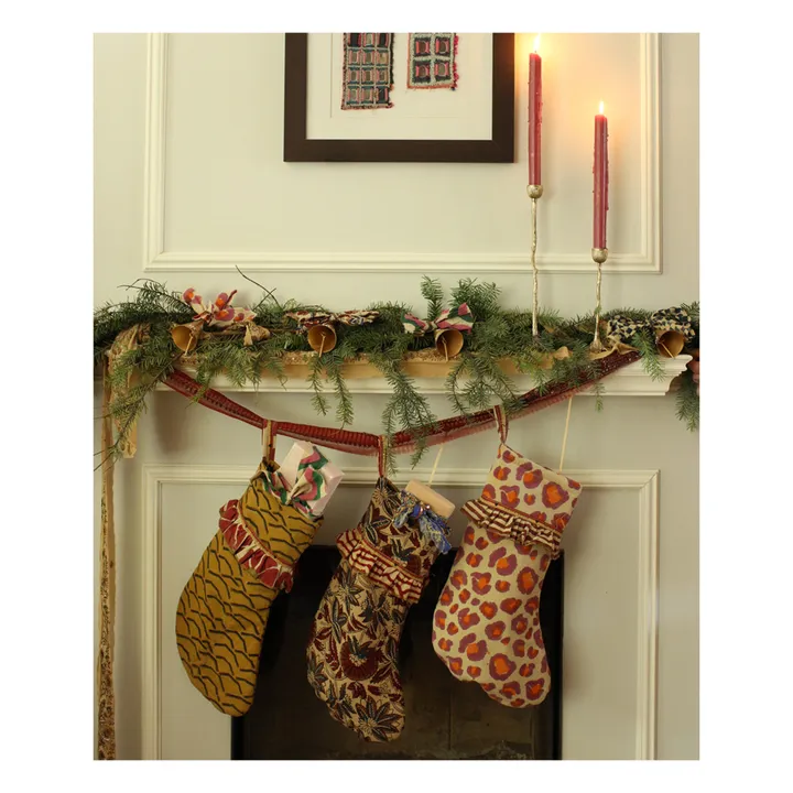 Cotton Christmas boot | Brown- Product image n°3
