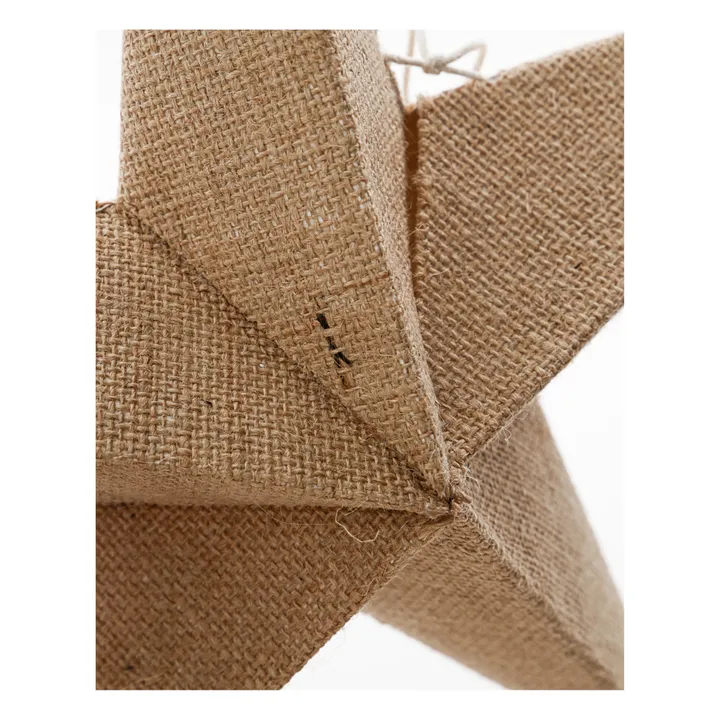 Décoration de Noël étoile en papier | Beige- Image produit n°2