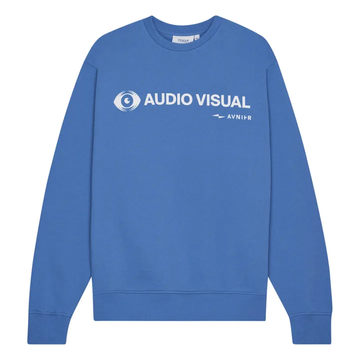 Crewneck Encore Eyes Coton Bio | Bleu horizon- Image produit n°0