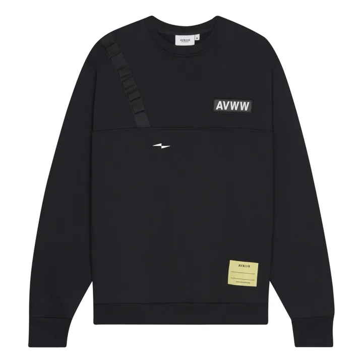 Crewneck Shadow V2 Coton Bio | Noir- Image produit n°0