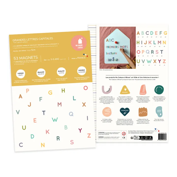 Large Capital Letters Magnets- Product image n°0