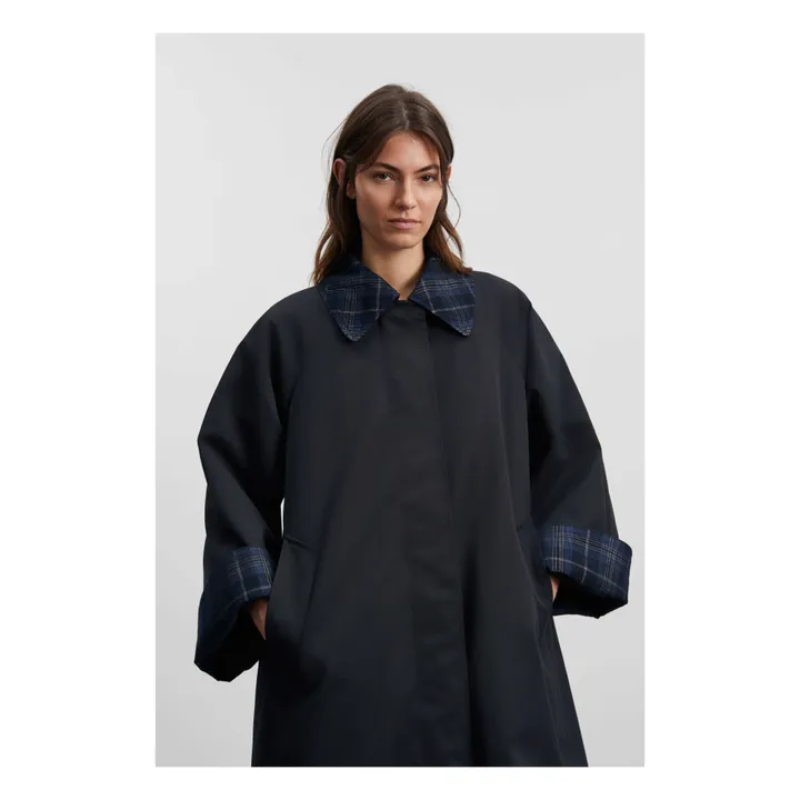 Manteau Gaby Coton Bio | Bleu nuit- Image produit n°3