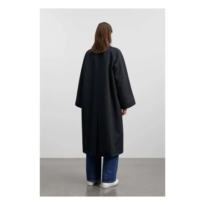Manteau Gaby Coton Bio | Bleu nuit- Image produit n°2