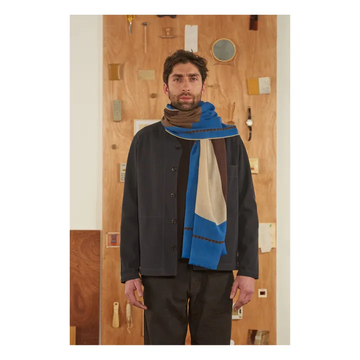 Scarf N°696 | Blue- Product image n°0