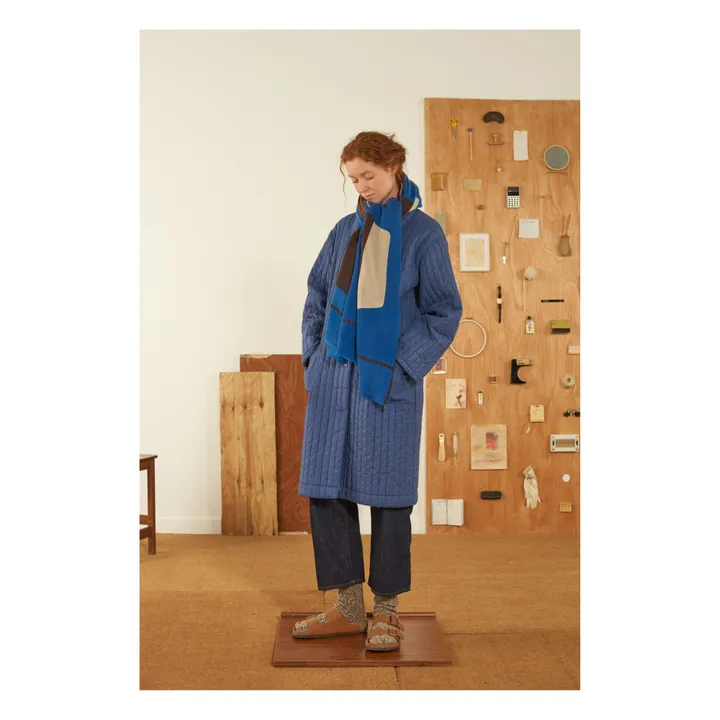 Scarf N°696 | Blue- Product image n°1