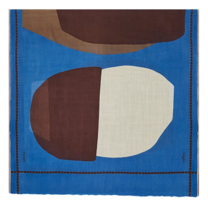 Scarf N°696 | Blue- Product image n°4