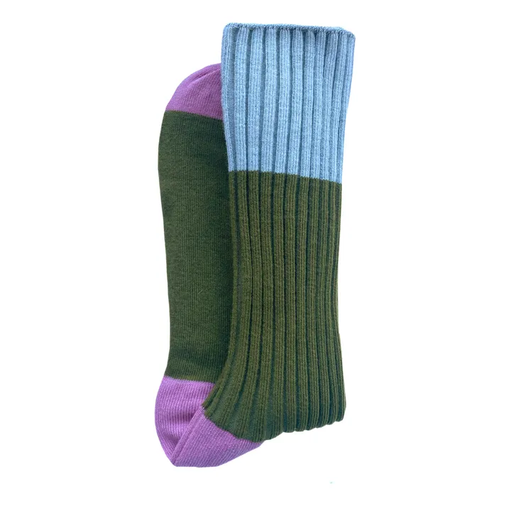 Yvette sock | Olive- Product image n°0