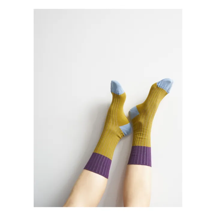 Chaussette Yvette | Khaki- Image produit n°1