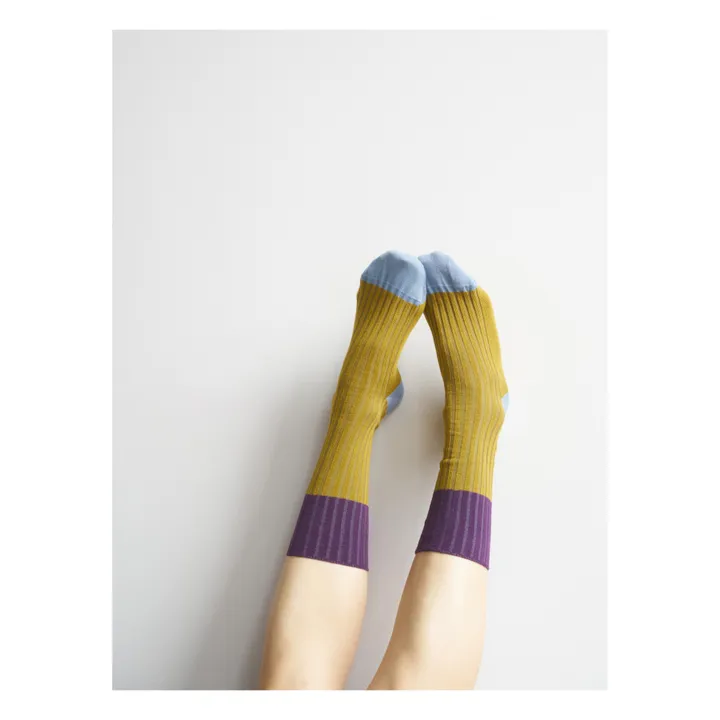 Chaussette Yvette | Khaki- Image produit n°2