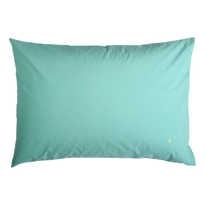 Taie d'oreiller Celeste | Bleu turquoise- Image produit n°0