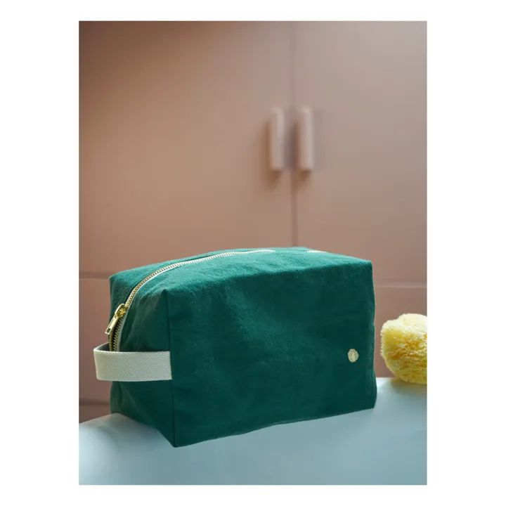 Trousse de toilette Cube | Vert foncé- Image produit n°1