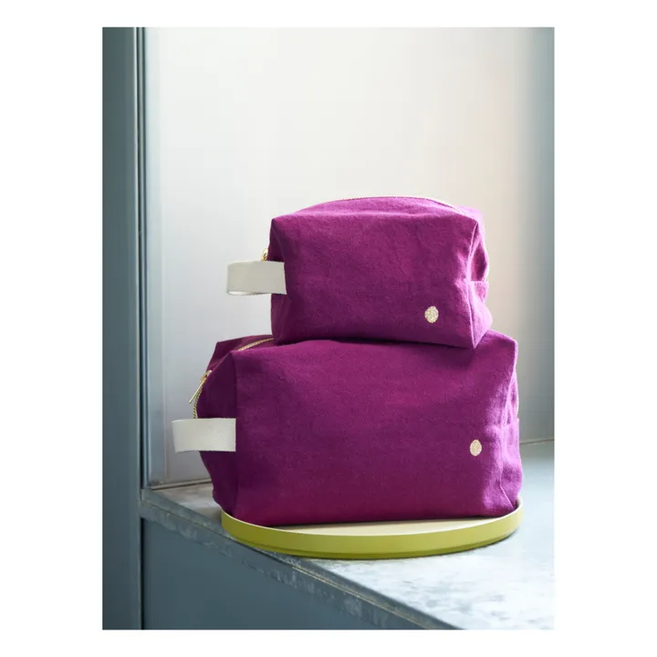 Trousse de toilette Cube | Pourpre- Image produit n°1