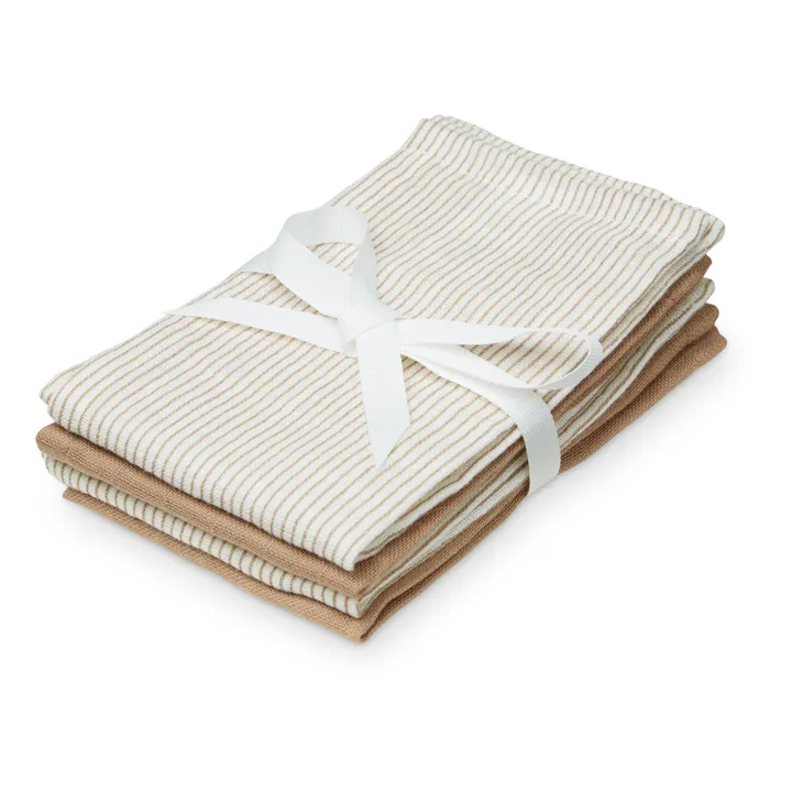 Gant de toilette en coton bio - Set 4- Image produit n°0