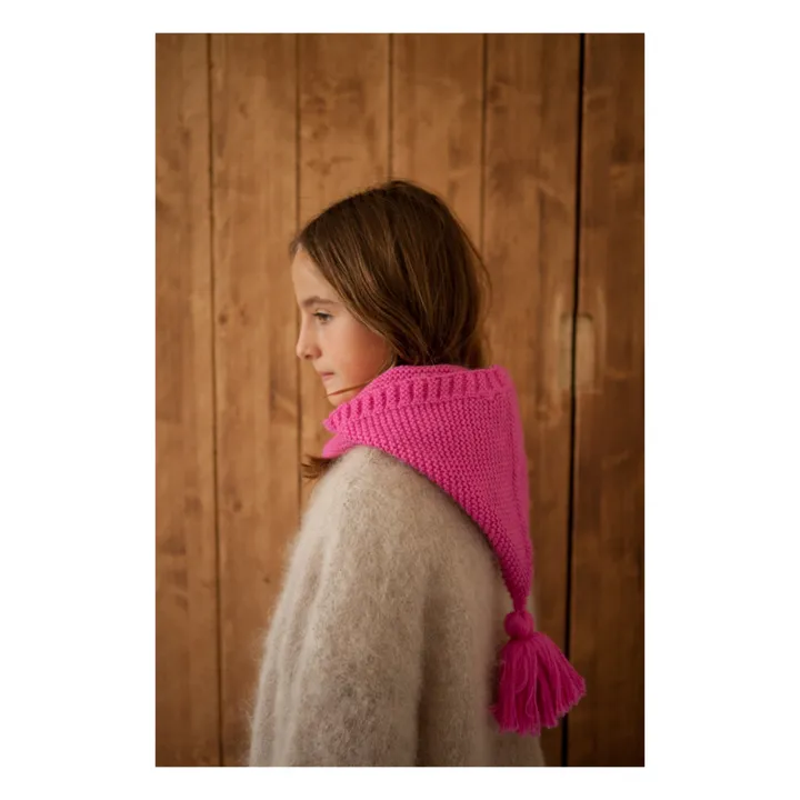 Baby Alpaca Lutin balaclava | Fuchsia- Product image n°1