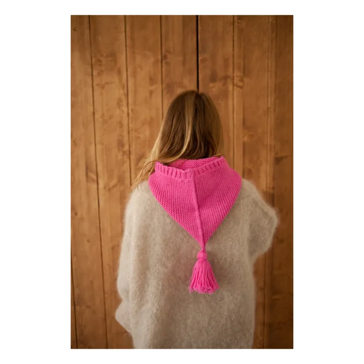 Baby Alpaca Lutin balaclava | Fuchsia- Product image n°3