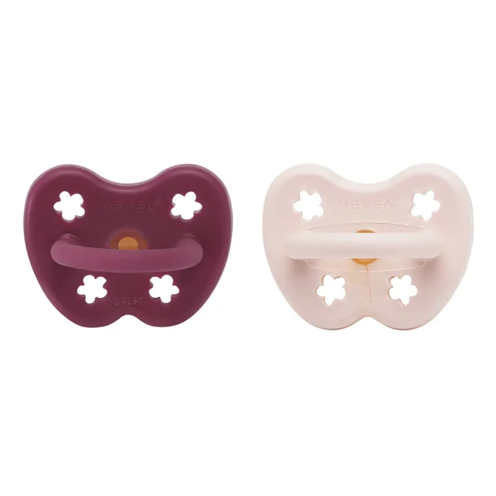 Ciuccio fisiologico in gomma naturale - Set di 2 | Rose poudré- Immagine del prodotto n°3