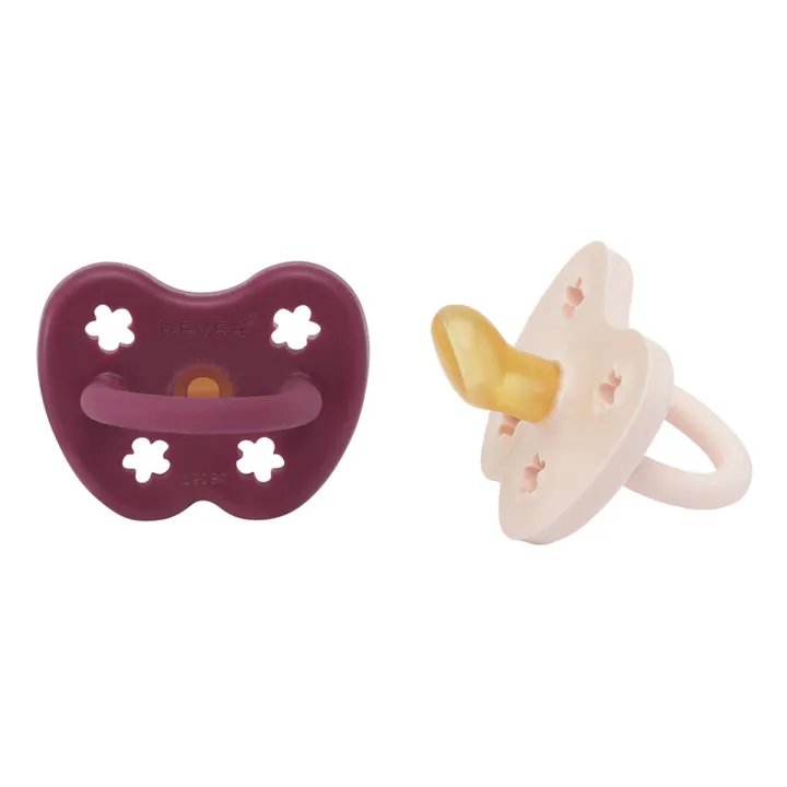 Ciuccio fisiologico in gomma naturale - Set di 2 | Rose poudré- Immagine del prodotto n°0