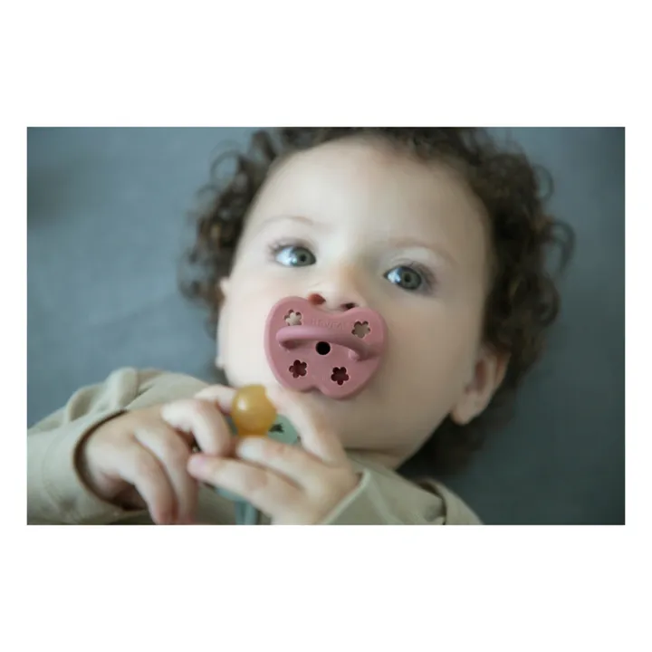 Ciuccio fisiologico in gomma naturale - Set di 2 | Rose poudré- Immagine del prodotto n°2