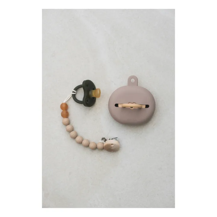 Etui à tétine en caoutchouc naturel | Beige- Image produit n°1
