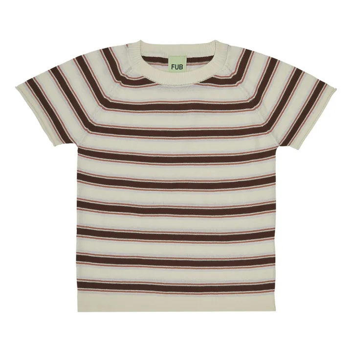T-shirt Coton Bio Rayé | Bleu- Image produit n°0