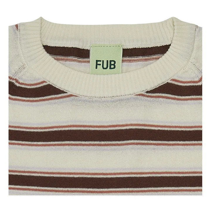 T-shirt Coton Bio Rayé | Bleu- Image produit n°1