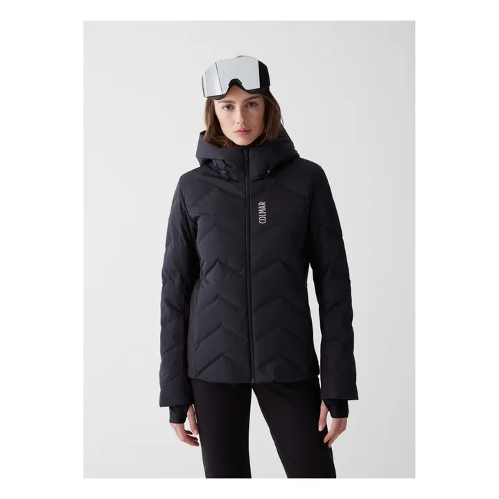 Parka Courte de Ski Femme Matelassée | Noir- Image produit n°1