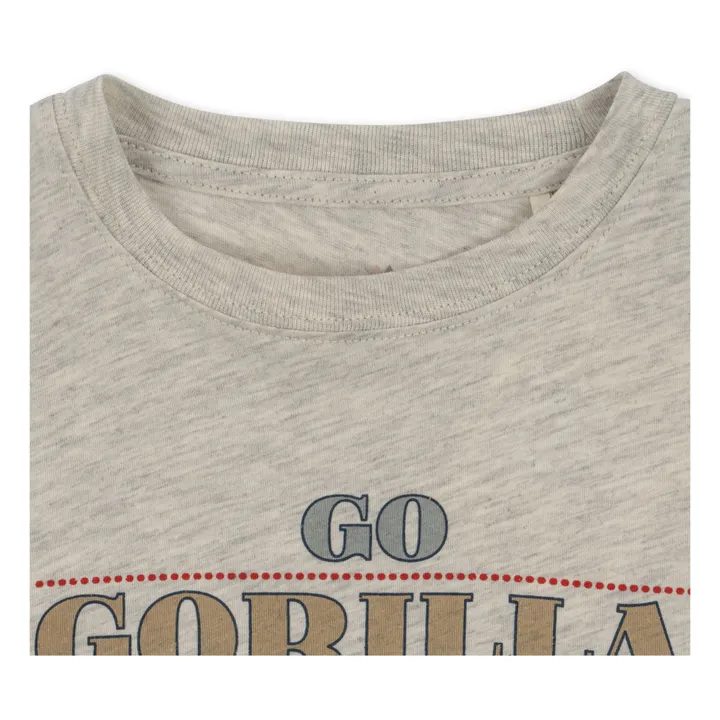 T-shirt Famo Coton Bio | Beige chiné- Image produit n°3