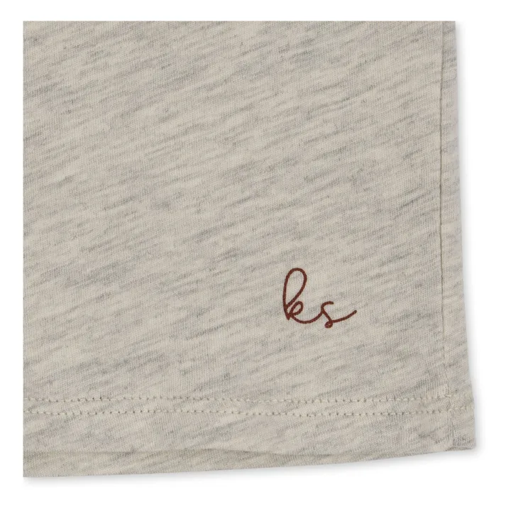 T-shirt Famo Coton Bio | Beige chiné- Image produit n°4
