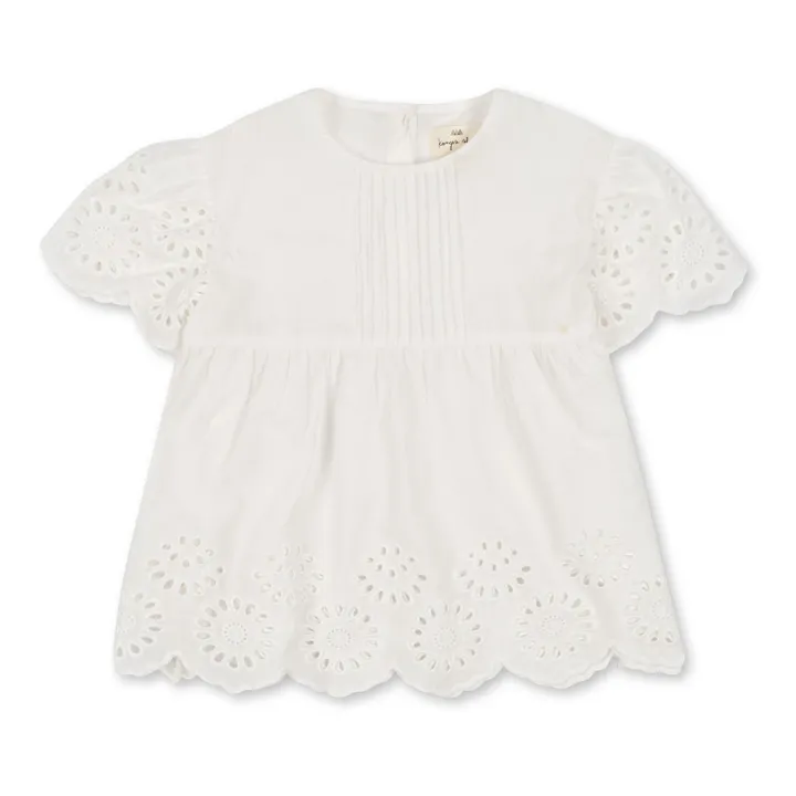 Blusa Posey de algodón orgánico | Blanco- Imagen del producto n°0