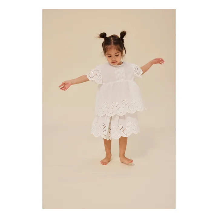 Blusa Posey de algodón orgánico | Blanco- Imagen del producto n°1