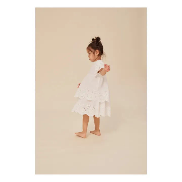 Blusa Posey de algodón orgánico | Blanco- Imagen del producto n°2