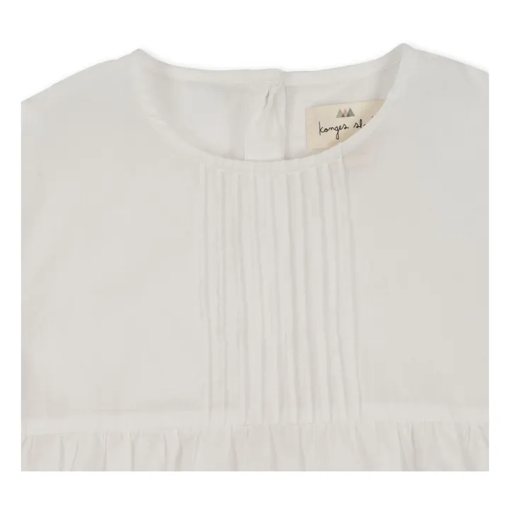 Blusa Posey de algodón orgánico | Blanco- Imagen del producto n°4