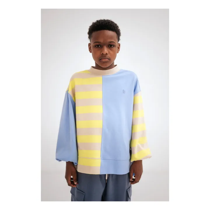 Sweat Coton Bio Boxy | Bleu ciel- Image produit n°5