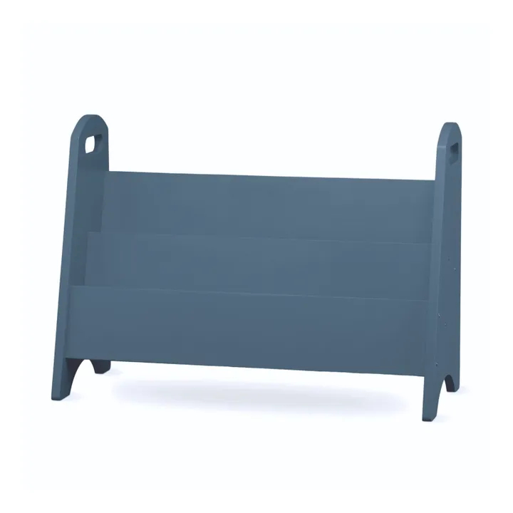 Bibliothèque en bois | Bleu- Image produit n°0
