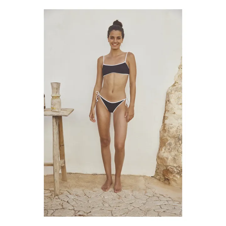 Haut de Maillot Côtelé L'éclatant | Noir- Image produit n°2