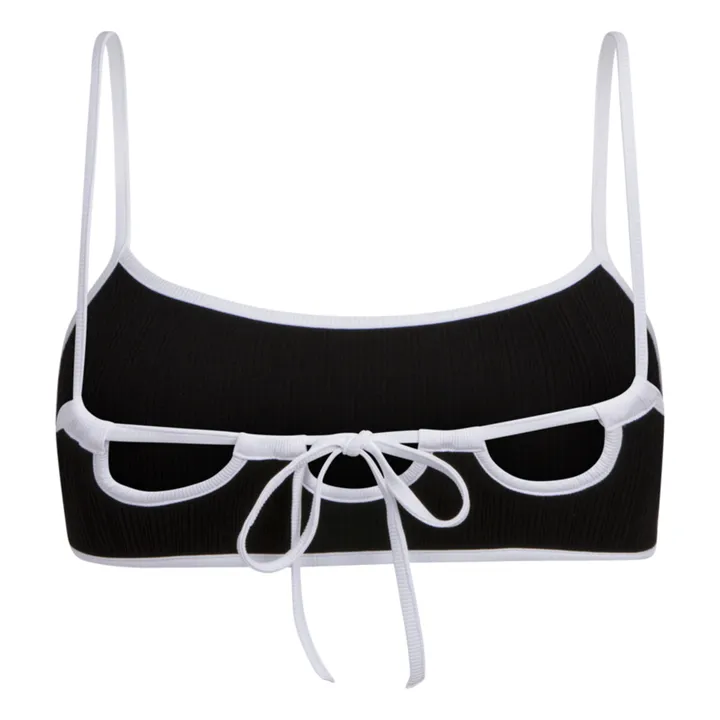 Haut de Maillot Côtelé L'éclatant | Noir- Image produit n°4