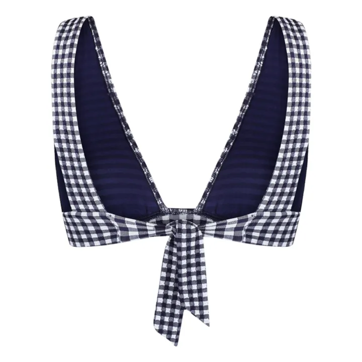 Anja Paris L Ensorcelant Vichy Bikini Top Navy Blue Smallable