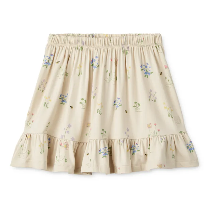 Jupe Hellvi Fleurie | Ecru- Image produit n°0